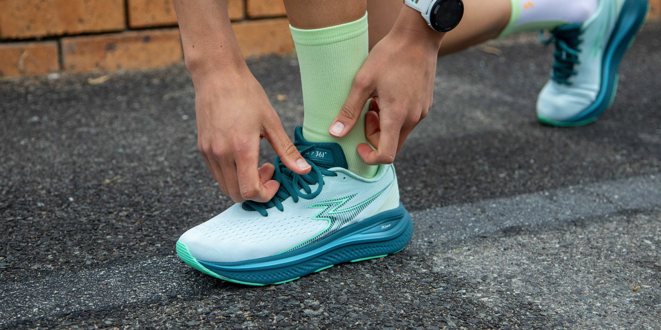 361 meraki 7 women's running shoes moonstone/Lt.Green