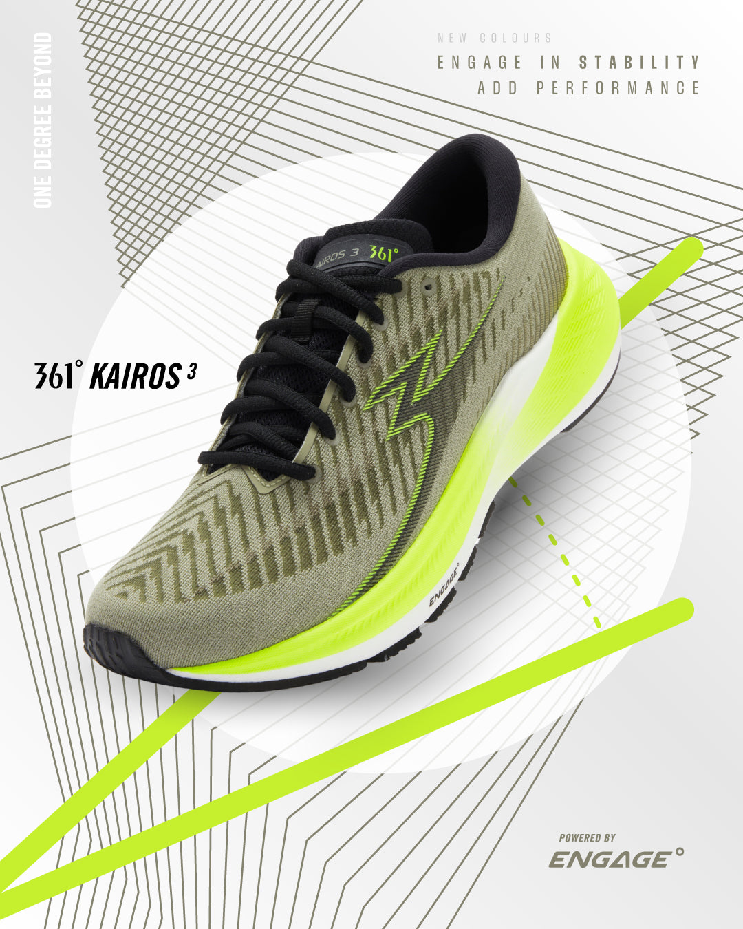 361 Kairos 3 Stability running shoes for men 