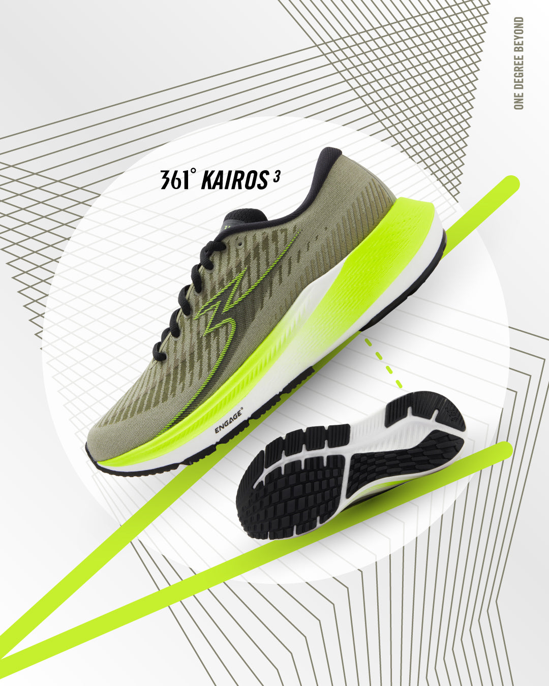 361 Kairos 3 Stability running shoes for men 